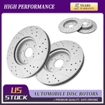 Front Rear Drilled Brake Rotor For 2017-2019 Honda Cr-v 2020-2025 Gas. Fixed Price $134.18.