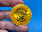 $20 -aviation Club- -france Casino Chip -Z-4025. Fixed Price $39.95.