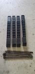 Complete Set Of Battery Hold Down Plates For Club Car Ds With 12V 103574901. Fixed Price $38.00.