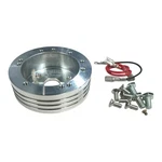 1 Polished Billet Aluminum 5 & 6 Hole Steering Wheel Spacer. Fixed Price $29.99.