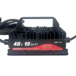 Autobaba 48 Volt 15 Amp Golf Cart Battery Charger 3-PIN Triangle Style Plug. Fixed Price $89.99.