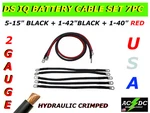 # 2 Awg Gauge H/d Golf Cart Battery Cable 7 Pc Kit Club Ds Iq U.s.a Made. Fixed Price $47.94.