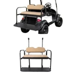 Rear Flip Seat Beige Fits Club Precedent Tempo Golf Cart. Fixed Price $271.89.