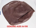 Genuine Audi A4 B8 Front Seat Cover Dark Red Brown Twin Leather Oem Skin. Fixed Price $120.00.