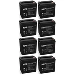 8PC Npp NP6-225AH 6V Agm Vrla General Series Battery. Fixed Price $1959.00.