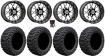Gtw Vortex 14" Golf Cart Wheels Gray 23" X-trail Tires E-z-go & Club. Fixed Price $784.20.