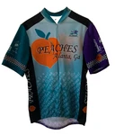 Tandem Club Peaches Atlanta, Georgia 3/4 Zip Aussie Bike Shirt Jersey Large. Fixed Price $21.88.