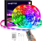 Daybetter Led Lights 40FT, Rgb Color Changing Strips With 44 Keys Remo. Fixed Price $21.02.