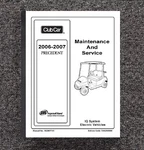 Printed 2006 2007 Electric Golf Cart Workshop Manual Club Precedent Iq Wsm. Fixed Price $28.97.