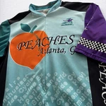 Aussie Peaches Atlanta Ga Tandem Club Cycling Jersey Rare Colorful Graphic. Fixed Price $33.96.