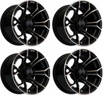 Gtw Spyder 12X7 Bronze/black Aluminum Golf Car Wheel 3:4 Offset 4X4. Fixed Price $356.95.