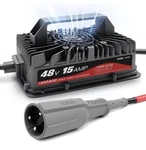 Yleide E800W Series 48V 15A Golf Cart Battery Charger 3-PIN Triangular Plug,. Fixed Price $69.00.