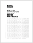 1984 - 86 X440 X444 Service Parts Manual 162 Pages Comb Bound. Fixed Price $25.99.