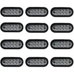 Recpro Led 6" Clear/amber Oval Stop Lamp Turn Signal Tail Light (12 Pack). Fixed Price $134.95.