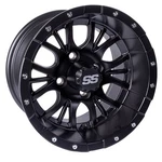 Gtw Diesel 14X7 Golf Cart Wheel Matte Black (4/4) 3+4 19-248. Fixed Price $104.95.