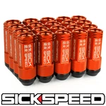Sickspeed 20PC Orange Aluminum Extended 50MM Lug Nuts Wheel 1/2X20 N22. Fixed Price $89.95.