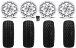 Fairway Alloys Shift 12" Wheels Machined 22" Black Trail Tires Yamaha. Fixed Price $667.92.