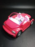Vintage Mattel Polly Pocket Red Convertible Bug Style Car Flippable Seat 2001. Fixed Price $19.97.