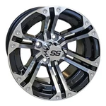 Red Hawk TIR-RX330 Wheel Machined W/gloss Black W/center Cap, 12X7 ET-25 Golf. Fixed Price $131.00.