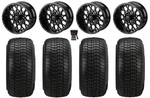 Lsi Black Widow 14" Golf Wheels Gloss Bk Elite 205X30-14 Tires Yamaha. Fixed Price $654.80.