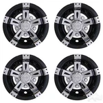 Red Hawk Rhox Wheel Covers 8 Inch Vegas Chrome Black Premium 4 Pack For Cars And. Fixed Price $165.30.