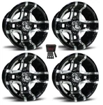 Fairway Alloys 10" Prestige Gloss Black Golf Cart Wheels/rims Yamaha. Fixed Price $271.84.