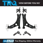Trq 6PC Steering Suspension Kit Control Arms Ball Joints Tie Rod Ends For Vw. Fixed Price $214.95.