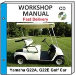 Yamaha G22A G22E Golf Car 2003 - 2007 Service Repair Shop Manual Cd. Fixed Price $21.99.