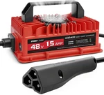 Epowrey Battery Charger For Ezgo Rxv & Txt 3-PIN Triangle Golf Carts, Red. Fixed Price $20.99.