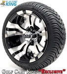 Golf Cart Wheels And Tires 12" Vampire Ss & (215/35-12 Or 215/50-12) (X4). Fixed Price $653.95.
