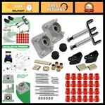 Golf Cart Front End Repair Kit For Club Precedent 2004-UP, Deluxe Red Rubber. Fixed Price $83.99.