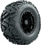 Set Of 4 Gtw 10" Spyder Matte Black Golf Wheels With 20X10-10 Barrage Mud Tires. Fixed Price $661.99.