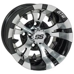 Golf Cart Gtw 14X7 Machined Black Vampire Wheel 3:4 Offset 4/4 Pattern. Fixed Price $141.95.