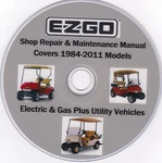 Ez-go Golf Carts 1984-2011 Factory Parts Service Shop & Maintenance Manual. Fixed Price $19.95.