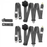 Ford Fairlane 1968 - 1969 Standard 3PT Charcoal Retractable Bench Seat Belt Kit. Fixed Price $275.50.