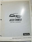 2004 Club Car Domestic Drive/ Accupower Battery Charger Service Manual. Fixed Price $21.99.