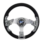 Madjax 13" Chrome Razor Golf Cart Steering Wheel 06-010. Fixed Price $85.22.