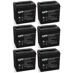 6PC Npp NP6-225AH 6V Agm Vrla General Series Battery. Fixed Price $1499.00.