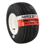 Massfx 18X8.5-8 Golf Cart, Turf, Lawn & Garden Tires White Wheel Kit 18X8.5X8. Fixed Price $69.96.
