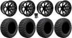 Gtw Raven 14" Golf Cart Wheels Black 23" X-trail Tires Yamaha. Fixed Price $869.32.