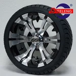 Golf Cart 12" Vampire Wheels And 215/35-12 Dot Low Profile Tires (set 4). Fixed Price $509.00.