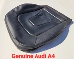 Audi A4 B8 Seat Cover Black Leather Genuine Oem Upholstery Skin Schwartz. Fixed Price $120.00.