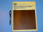 1982 Harley-davidson DE-3 Electric Golf Car Service Manual Supplement 99488-82S. Fixed Price $30.00.