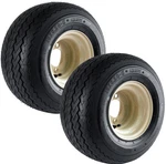 2-PACK Golf Cart Tire Rim Assembly 18X8.50-8 Inch Tan Beige Wheel 4 Lug. Fixed Price $109.97.