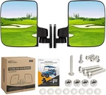 Betooll HW9008 Golf Cart Double Folding Mirrors For Club Car, Ezgo, Yamaha, Star. Fixed Price $21.99.