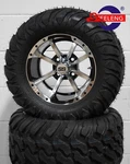 Golf Cart Machined Storm Trooper Wheels/rims And 22"X11"-12" At/mt Dot Tires. Fixed Price $589.00.