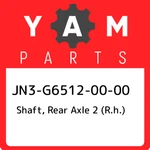 JN3-G6512-00-00 Yamaha Shaft, Rear Axle (r.h.) JN3G65120000, New Genuine Oem P. Fixed Price $104.92.