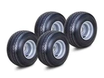 Golf Cart TIRE18X8.5-8 18X8.50-8 Wheels 4-PLY W/4 Lugs On 4" Silver Rim. Fixed Price $181.98.