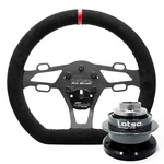 Lotse Pro Street Light Drag Racing Steering Wheel + Quick Release Sfi Hub. Fixed Price $397.00.