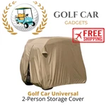 Classic Accessories 72402 Fairway 2-PERSON Tan Golf Car Easy-on Cover. Fixed Price $60.00.